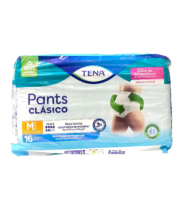 PAÑAL TENA PANTS CLASICO MEDIUM BOLSA X 16 UNDS